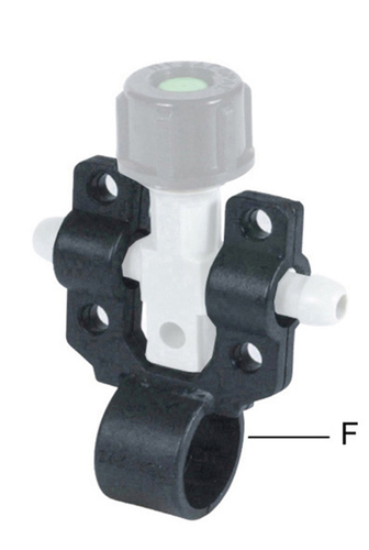 DOUBLE CLAMP FOR CROSS NOZZLE HOLDER