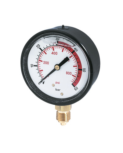 PLASTIC GLYCERIN PRESSURE GAUGE Ø63 mm