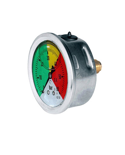 GLYCERIN PRESSURE GAUGE Ø63 mm BACK CONNECTION